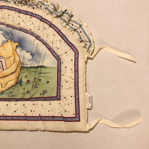 Vintage Disney Winnie The Pooh Piglet Soft Crib Headboard Cover Pad Nursery - Picture 5 of 16